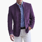 Men’s Jacket with Stand-Up Collar and Buttons - Image 5