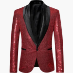 Formal Sequin Coat for Men - Shiny Appearance - Image 3