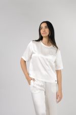Serenity Silk Scoop Neck Tee - Last Chance