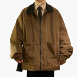 Men's Bomber Jacket with Zipper and Front Pockets - Image 4