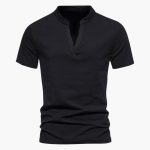 Men's T-Shirt with V-Neck Made of Breathable Cotton - Image 4