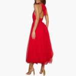Women's Tulle Dress with Halter Neck – Elegant Party Dress - Image 11