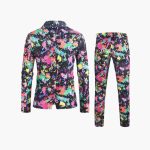 Multicolored Slim-Fit Suit for Men - Modern Look - Image 2