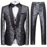 Elegant 3-Piece Slim Fit Suit for Men - Modern Design
