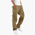 Men’s Cargo Pants with Wide Legs and Pockets - Image 2