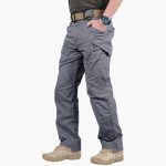 Men's Cargo Pants with Zipper and Multiple Pockets - Image 3