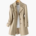 Women’s Trench Coat with Adjustable Waist - Image 4