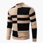 Men's Sweater with Colorblock Design – Versatile & Modern - Image 4