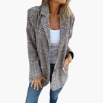 Checked Blazer for Women - Tailored Slim Fit Look - Image 5
