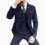 Men's Suit with Vest and Slim Fit for Every Season
