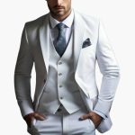 Men’s Formal Suit Set with Jacket and Vest - Image 4