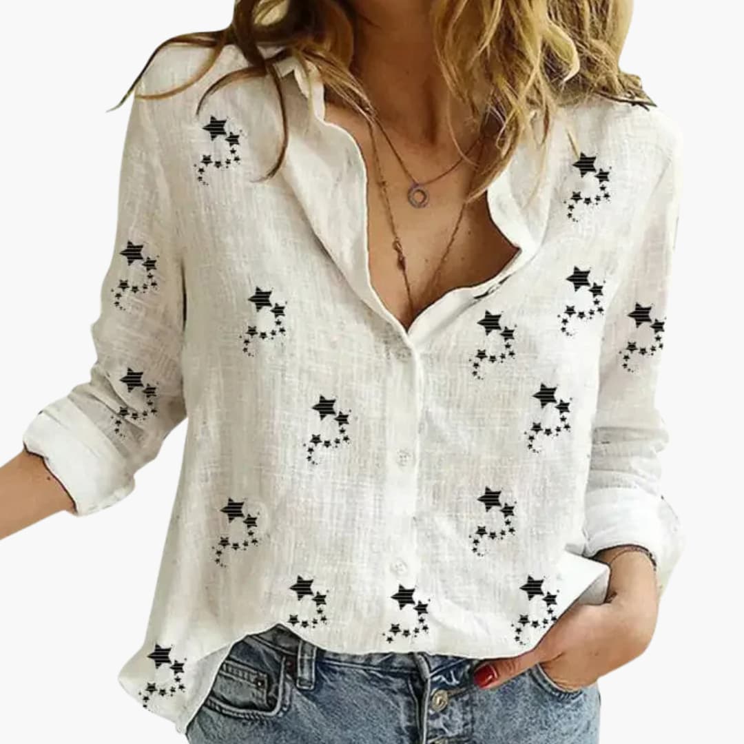 4_3_15d7ef64-f8d1-49c2-9c3b-650ef7c3467f.jpg Elegant Floral Pattern Blouse for Women - Stylish & Versatile - Image 1