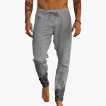 Men's Summer Pants with Drawstring and Side Pockets - Image 2