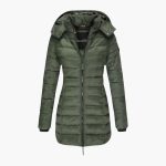 Women’s Winter Coat with Hood and Zipper - Image 5