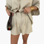 Two-Piece Set - Women's Blouse and Shorts for Summer Days - Image 4