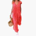 Leo Maxi Dress for Women – V-Neck and Loose Fit - Image 4