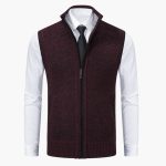 Men’s Sleeveless Vest with Zip Front - Image 10