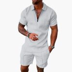 Men's Summer Two-Piece with Zipper and Shorts - Image 8