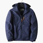 Men’s Outdoor Jacket with Hood and Zipper - Image 3