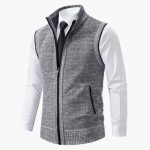 Men’s Sleeveless Vest with Zip Front - Image 5