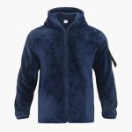 Men's Fleece Jacket with Hood and Zipper - Image 6