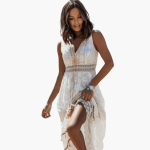 Maxi Dress with Lace for Women – in Airy Boho Style - Image 4
