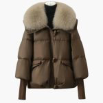 Elegant Women's Winter Jacket with Faux Fur Collar – Warm & Stylish - Image 4