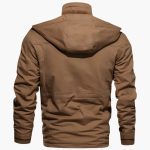 Men's Field Jacket with Adjustable Hood and Multiple Pockets - Image 7