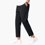 Men's Jogging Pants with Straight Leg and Side Pockets