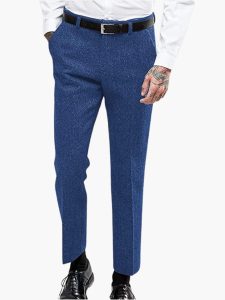 Vintage Tweed Trousers for Men – Stylish & Timeless Elegant Fit - Image 4