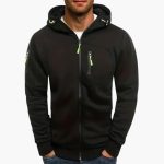 Men’s Hooded Jacket with Zipper and Pockets - Image 5