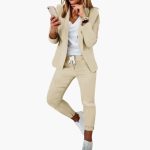 Women’s Lounge Set with Blazer and Drawstring Joggers - Image 4