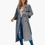 Women’s Trench Coat with Button Placket - Image 4