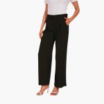 Wide Leg High-Waisted Trousers for Women - Casual Trousers - Image 3