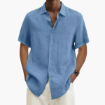 Men's Casual Shirt - Short Sleeve with Button Placket, Summer Style - Image 4