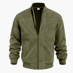 Men's Bomber Jacket with Zipper and Side Pockets - Image 4