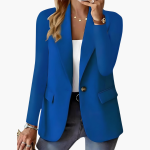 Women's Blazer with Lapels and Front Pockets - Image 4