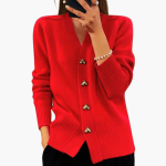 Women’s Cardigan with Heart Buttons - Image 5