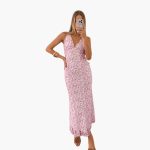 Lace Maxi Dress - Women's Style with V-Neck and Elegance - Image 8