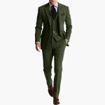 Men's Three-Piece Suit with Vest for Autumn and Winter - Image 2
