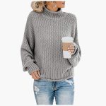 Knitted Pullover with High Collar for Women – Cozy & Stylish - Image 5