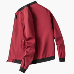 Men's Jacket with Ribbed Collar and Waist Pockets - Image 4