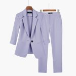 Women’s Suit Set with Blazer and Trousers - Image 4
