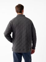 Men's Brushed Bamboo Quilted Snap Pullover - Last Chance - Image 7
