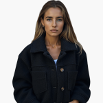 Women's Fleece Jacket with Buttons – Cozy & Warm - Image 4