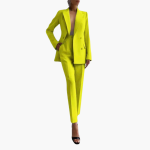 Women's Two-Piece Suit with Blazer and Slim-Fit Pants - Image 14