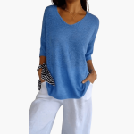 Women's V-Neck Top – Loose Summer Top for Casual Wear - Image 4