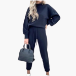 Two-Piece Jogging Suit for Women with High Collar - Image 4