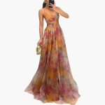 Elegant Maxi Dress for Women with Floral Pattern Glamorous - Image 4
