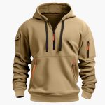 Men’s Hoodie with Adjustable Hood and Zipped Pockets - Image 4